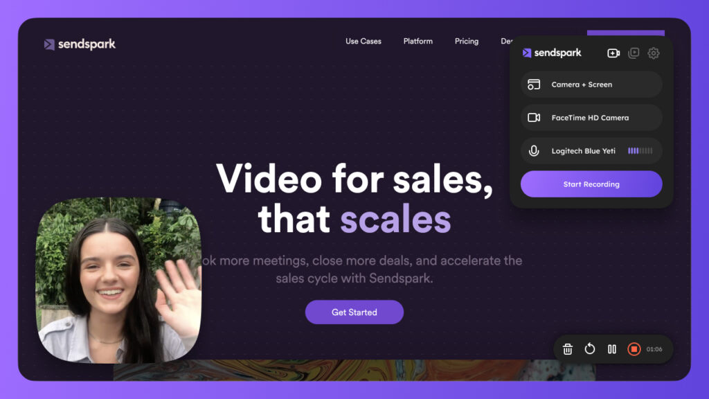 Sendspark Video for Sales Teams