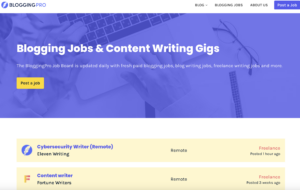 Best Blogging Jobs Sites - BloggingPro