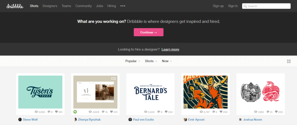 Best Freelance Job Websites Dribbble